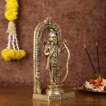 Pure Brass Ayodhya Ram Lalla Idol | 12" x 5.5" x 3.5" (30.5 x 14 x 8.9 cm) | 5 kg Superfine Sacred Art | Temple Grade Divine Murti | Premium Collection